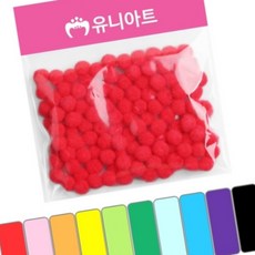 돈스텔 공예용품 퐁퐁 20mm 흰색 갑10개입