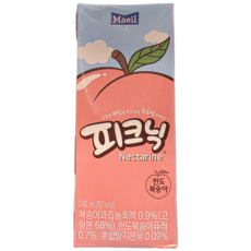 피크닉 천도 복숭아, 240ml, 24개