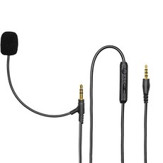 RUKUHOT Boom 게이밍 헤드셋용 마이크 케이블 플레이스테이션 PS4 또는 Xbox One 컨트롤러 PC 3.5mm 잭 게이밍 헤드폰 마이크용 마이크 오디오 케이블, RUKUHOT Boom 게이밍 헤드셋용 마이크 케이블,