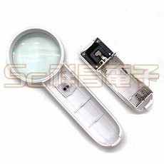 祥昌電子 手持型LED燈5倍放大鏡, 1個