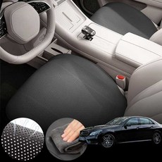 벤츠 E55 W212 AMG (M113) 차량용 초슬림 통풍 시트 커버 블랙 2개 세트