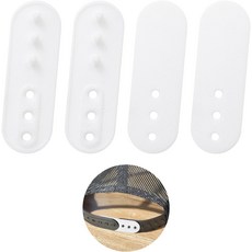 모자 익스텐더 4팩 크기 확장 액세서리 스냅백 수리용 및 편안함 추가 스냅인 흰색으로 이동하기