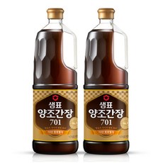 샘표 양조간장 701, 1.7L, 2개