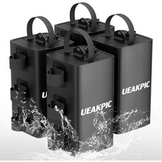 UEAKPIC 캐노피 웨이트 88파운드 헤비 듀티 야외 가제 우산 퍼골라스 선쉐이드 및 파티오 가구용 텐트 워터 레그 백 4종 세트블랙 0L x 4, 220 LBS, Blue
