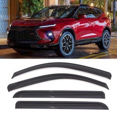 SONTIAN 윈도우 바이저 테이프 온 사이드 2019-2022 닷지 램 1500 크루 캡용 트럭 윈도우 디플렉터용 레인 가드 벤트 디플렉터 차량용 윈도우 바이저 벤트