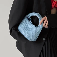 한혜진 여성 미니 핸드백 프렌치 스타일 핸드메이드 크로스백