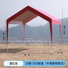 선재상점 고정어닝 캐노피 천막 고정식어닝 어닝, E. 3x3m 와인 가림막 없음