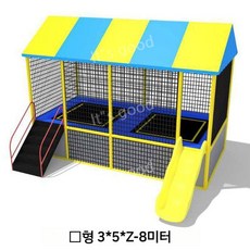 야외 대형 트렘폴리 트램펄린 설치 점핑 방방이 특수체육 안전망, 직사각형 35Z-8미터, 1개