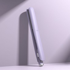 兩用直髮捲髮棒，小型負離子，不傷發拉直板夾, 【直卷兩用】負離子版：高雅紫