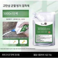 실외 방수 실리콘 균열 누수 보수용 욕실 타일 실런트 65자, 빠른 건조 균열 방지 접착제 10봉 500g 고탄성 균, 1개