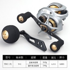 TDC二代 碳素搖臂 慢搖鐵板輪 漁輪, TDC二代【慢搖鐵板雷強專用】,右手型 3000系列