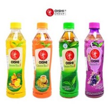 태국음료 오이시 그린티 녹차 허니레몬 현미 포도4종x24, 4.포도, 24개, 380ml