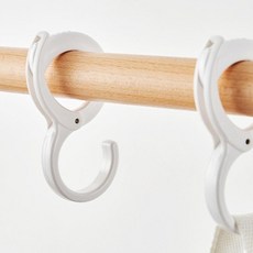 다용도 S고리 1P 간편 탈부착 수건 소품 걸이, 상세설명 참조, 1개