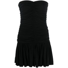 디스퀘어드2 스트랩리스 주름 드레스