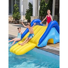 수영장미끄럼틀 에어 풀장 가정용 워터슬라이드, 1개, 상세페이지 참고