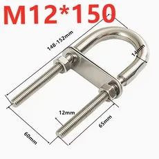 NEWM12 전체 톱니 길이 알렌 나사 304 스테인레스 스틸 엑스트라 롱 볼트 1 개, 04 M12x150mm, 1개