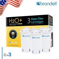 【Brondell】美國邦特爾長效濾芯三入組，有效過濾雜質，提升沐浴品質, 1個