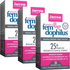 Jarrow FORMULAS 賈羅公式 fem Dophilus女性益生菌素食膠囊, 30錠, 3個