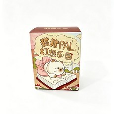 PAI 貓貓幻想樂園 盲盒系列 萌趣可愛樹脂擺件, 1套, 隨機一盒-彩盒