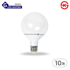 건식 LED 볼전구 G95 12W 롱타입 볼램프 인테리어 전구 세트, 10개, 주광색