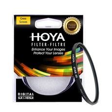 HOYA 52mm Star 4X 필터 - 핀포인트 광원에서 놀라운 4포인트 스타버스트 생성 - 멀티 코팅 슬림 프레임 - DSLR 및 미러리스 카메라용 - 야경 풍경 및 자동, Star X4, 52 mm