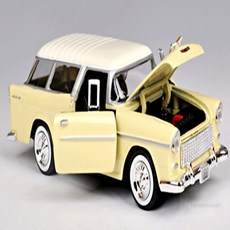 HM 1/24 사이즈 1955 쉐보레 미니자동차장난감 자동차완구, 옐로우, 1개