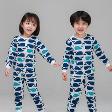 국내생산 쟈가드 긴팔 실내복 유아 아동 간절기 내의 파자마