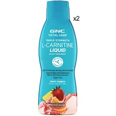 GNC 트리플 L카르니틴 3000mg 473ml 피리독신 판토텐산 함유, 2개