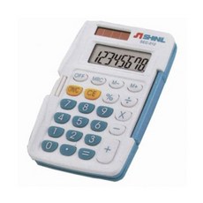 신일 계산기 휴대용 미니 전자 계산기 디지털계산기 소형 사무실 가정용 학생 SEC-012, 화이트+블루