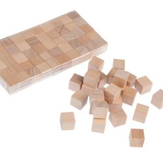 샘통 쌓기나무 1cm 50p(비취우드) 큐브 원목 정육면체 원목블럭 수학교구, 1개