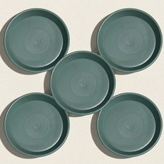 앙플랜트 동그라미 화분받침, 모스그린, 5개