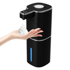 터치 비누 폼 디스펜서 420ml 자동 자동 자동 자동 자동 자동화를 위한 없음, 검은, 흑색의, 1개