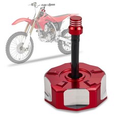 더트 핏 바이크 가스 캡 CNC 연료 탱크 브리더 밸브 포함 SSR Taotao Apollo 125 110 Coolster Raptor Peace 50 70 80 90 11, 레드