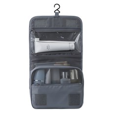 ARYKO 旅行用壁掛式盥洗用品收納包, 灰色