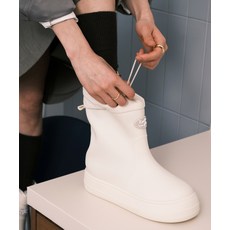 RECLOW 리끌로우 RC RE-RAIN SHIRRING 레인부츠 아이보리