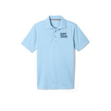 Kipp Texas 청소년 반소매 퍼포먼스 폴로 셔츠 초등학교 라이트 블루 103066, 0114-16, 01Primary School Light Blue