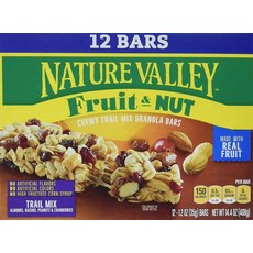 네이처밸리 Nature Valley 그래놀라 프루트 너트 바 다크 초콜릿 7.4온스 6개 158253, 48g