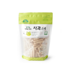오가닉스토리 유기농 현미로 만든 사과 스낵, 60g, 2개