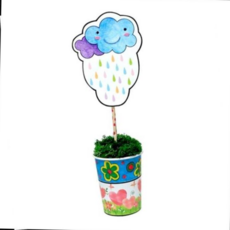 [하늘다원]봄소식 스칸디아모스 벽걸이 만들기/3매, 본상품