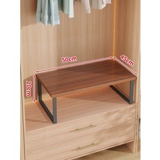 진열장 선반 미니 엔틱 하얀색 저다층 주방, 1단, 블랙 티크 50x45x20cm