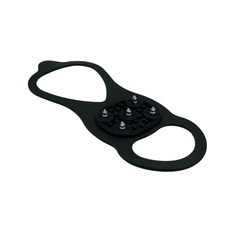 台灣製造 簡易冰爪 Snow Grip 雪季賞雪 雪地防滑, M, 黑色