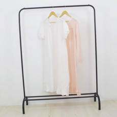 철제 옷걸이 행거 스탠드형 수납형 다용도 선반형 옷걸이 행거 정리 공간활용 보관 의류, 화이트