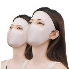 해피지아 골프 등산 스포츠 UV 자외선차단 마스크 2개 HZA-002, 핑크