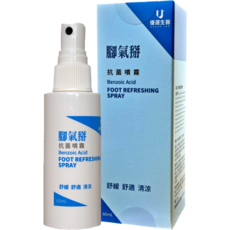優選生醫 腳氣掰抗菌噴霧 足部清爽噴霧, 1瓶, 1盒