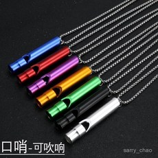 口哨項鏈女長款韓版彩色毛衣鏈簡約高級感炫彩ins小衆掛脖子配飾, 1個, 暗紅,配鏈長60cm