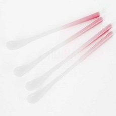 연은마트 칼라 롱스푼 4개 색상랜덤 예쁜티스푼