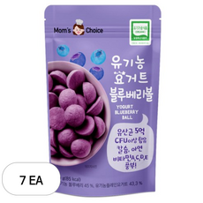 맛있는풍경 유기농 요거트 블루베리볼, 블루베리맛, 20g, 7개