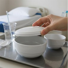 보따리라운지 PC 병원용 국그릇 뚜껑 단체급식