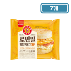삼립 로만밀 햄치즈에그머핀, 7개, 150g