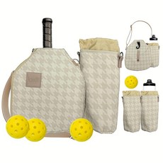 조절 가능한 스트랩이 있는 KXD8 피클볼 패들 커버 크로스바디 백 물병 홀더 볼 여성 남성용 선물